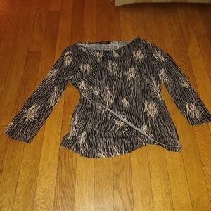 Y2K ocelot print blouse from the brand coin no size fits like small